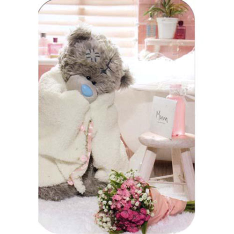 Bear in Bath Towel Mothers Day Me to You Bear Card £2.40